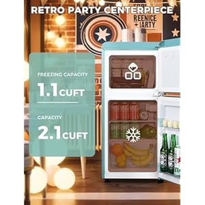   32-CuFt-Fridge-with-Freezer-Retro-Double-Door-Refrigerator-with-7-Level-Thermostat-Adjustable-Removable-Glass-Shelves-for-Bedroom-Office-Apartment-Dorm-Bar-Blue