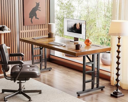 ODK-71-Inch-Large-Executive-Computer-Desk-with-Power-Outlet-Thickened-Wooden-Office-Desk-Modern-Workstation-Table-Long-Writing-Desk-for-Home-Office-Business-Furniture-Vintage ODK 71 Inch Large Executive Computer Desk with Power Outlet Thickened Wooden Office Desk Modern Workstation Table Long Writing Desk for Home Office Business Furniture Vintage