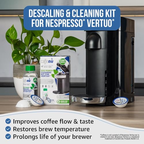 Nespresso-Compatible-Descaling-Kit-2-Uses-Nespresso-Vertuo-Descaling-Solution-and-6-Cleaner-Pods-Removes-Limescale-Cleans-Pod-Area-Better-Tasting-Hotter-Coffee-4-Months-Supply Nespresso Compatible Descaling Kit 2 Uses Nespresso Vertuo Descaling Solution and 6 Cleaner Pods Removes Limescale Cleans Pod Area Better Tasting Hotter Coffee 4 Months Supply