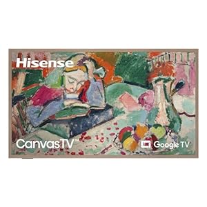 Hisense 65-Inch Class QLED 4K S7N CanvasTV™ Series Dolby Vision HDR Google Smart TV (65S7N, 2024 Model) – Art Mode, Anti-Glare Panel, Hi-Matte Display, Frame & UltraSlim Wall Mount Included, 144Hz