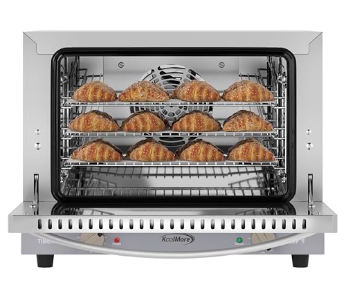 KoolMore-19-in-Countertop-Convection-Oven-for-Quarter-Size-Pans-with-3-Racks-1440W-of-Power-in-Stainless-Steel-08-cu-ft-ETL-Listed-KM-CTCO-08 KoolMore 19 in Countertop Convection Oven for Quarter Size Pans with 3 Racks 1440W of Power in Stainless Steel 08 cu ft ETL Listed KM CTCO 08