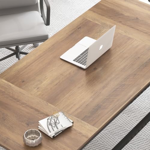 IBF-Large-Computer-Desk-Rustic-70-Inch-Long-Home-Office-Metal-Wood-Desk-Industrial-Big-2-Person-Table-for-Executive-Writing-Study-Gaming-Workstation-Farmhouse-Bedroom-PC-Laptop-Double-Desk IBF Large Computer Desk Rustic 70 Inch Long Home Office Metal Wood Desk Industrial Big 2 Person Table for Executive Writing Study Gaming Workstation Farmhouse Bedroom PC Laptop Double Desk