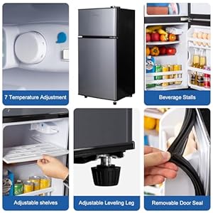   Mini-Fridge-with-Freezer-29-CuFt-Small-Fridge-Energy-Saving-Low-Noise7-Adjustable-Thermostat-Double-Door-Small-Refrigerator-for-Dorm-Bedroom-Office