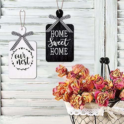 2-Pieces-Farmhouse-Tiered-Tray-Decor-Home-Wood-Sign-Our-Nest-Cutting-Board-Sign-Farmhouse-Wood-Hanging-Wall-Art-Sign-Rustic-Wood-Sign-for-Home-Dining-Living-Room-Bar-Cafe-Decoration 2 Pieces Farmhouse Tiered Tray Decor Home Wood Sign Our Nest Cutting Board Sign Farmhouse Wood Hanging Wall Art Sign Rustic Wood Sign for Home Dining Living Room Bar Cafe Decoration