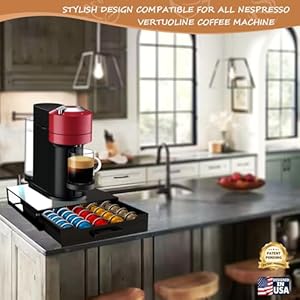  Coffee-Pod-Holder-Drawer-Organizer-with-Deluxe-Black-Tempered-Glass-Top-Compatible-for-Nespresso-Vertuo-Pods-Holds-up-to-75-Small-or-50-Big-Vertuo-Pods-Compact-Design-Piano-Black