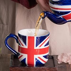   Farmhouse-Mug-85-fl-oz-250-ml-Union-Jack-hand-painted-finish