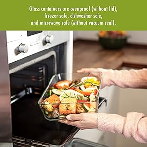 Zwilling fresh save large vacuum sealer container casserole dish with lid brownie pan lasagna pan pizza pan 115 x 79 x 32 inch  urban country home decor