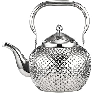 Sanqiahome1500mlteapotwithinfuserstainlesssteelwaterboilersliftinghandleteamakerwaterkettleforinductiongassilver Urban Country Home Decor Sanqiahome 1500ml teapot with infuser stainless steel water boilers lifting handle tea maker water kettle for inductiongas silver urban country home decor