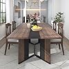 71In Large Rectangular Brown Dining Table for 4 5 6 7 People w35 Farmhouse Wood Waterproof TabletopAdjustable Leg6ft Large Family Dinner Table for Office Kitchen Living Room