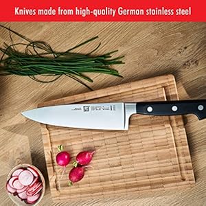 Zwilling professional s 8 inch razor sharp german chefs knife made in company owned german factory with special formula steel perfected for almost 300 years dishwasher safe  urban country home decor