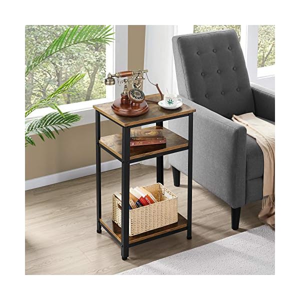  Topeakmart-3-Tier-End-Table-Industrial-Side-Telephone-Table-with-Storage-Shelf-for-Living-Room-Rustic-Brown