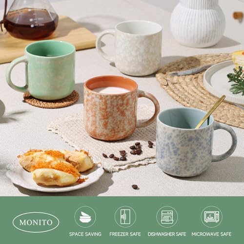 12-OZ-Coffee-Mugs-Set-of-4-Modern-Ceramic-Coffee-Mugs-Set-with-handle-for-TeaLatteCappuccinoMilkCocoa 12 OZ Coffee Mugs Set of 4 Modern Ceramic Coffee Mugs Set with handle for TeaLatteCappuccinoMilkCocoa