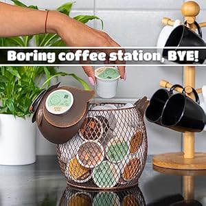   Made-Easy-Kit-Coffee-Pod-Organizer-Home-Coffee-Bar-Functional-Decor-Cafe-Station-Countertop-Storage-Accessories-Sea-Turtle