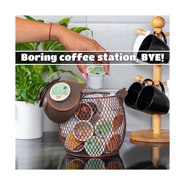  Made-Easy-Kit-Coffee-Pod-Organizer-Home-Coffee-Bar-Functional-Decor-Cafe-Station-Countertop-Storage-Accessories-Sea-Turtle