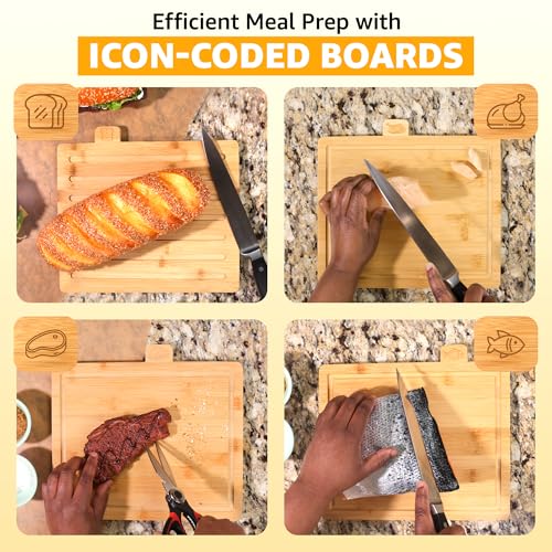 4piecebamboocuttingboardsetandpremiumscissorsperfectwoodencharcuterieandchoppingboardsidealjuicegroovebpafreekitchenstuffandkitchenmusthaves2025 Urban Country Home Decor 4 piece bamboo cutting board set and premium scissors perfect wooden charcuterie and chopping boards ideal juice groove bpa free kitchen stuff and kitchen must haves 2025 urban country home decor