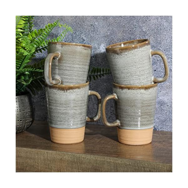   Gibson-Elite-4-Pack-Dreamweaver-Terracotta-Reactive-17-OZ-Mug-Set-Earthy-Brown