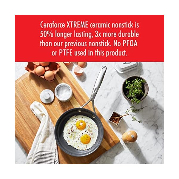 Zwilling spirit energy 2 pc stainless steel ceramic nonstick 10 in 12 in fry pan set  urban country home decor