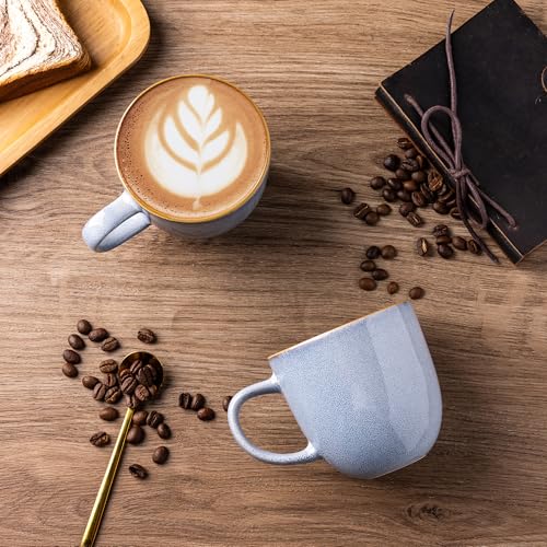 Amorarc12ozcoffeemugsceramiccoffeemugssetof6formanwomandadmommoderncoffeemugswithhandleforlattecappuccinomilkcocoadishwashermicrowavesafebluereactiveglaze  Urban Country Home Decor Amorarc 12oz coffee mugs ceramic coffee mugs set of 6 for man woman dad mom modern coffee mugs with handle for lattecappuccinomilkcocoa dishwashermicrowave safe blue reactive glaze  urban country home decor