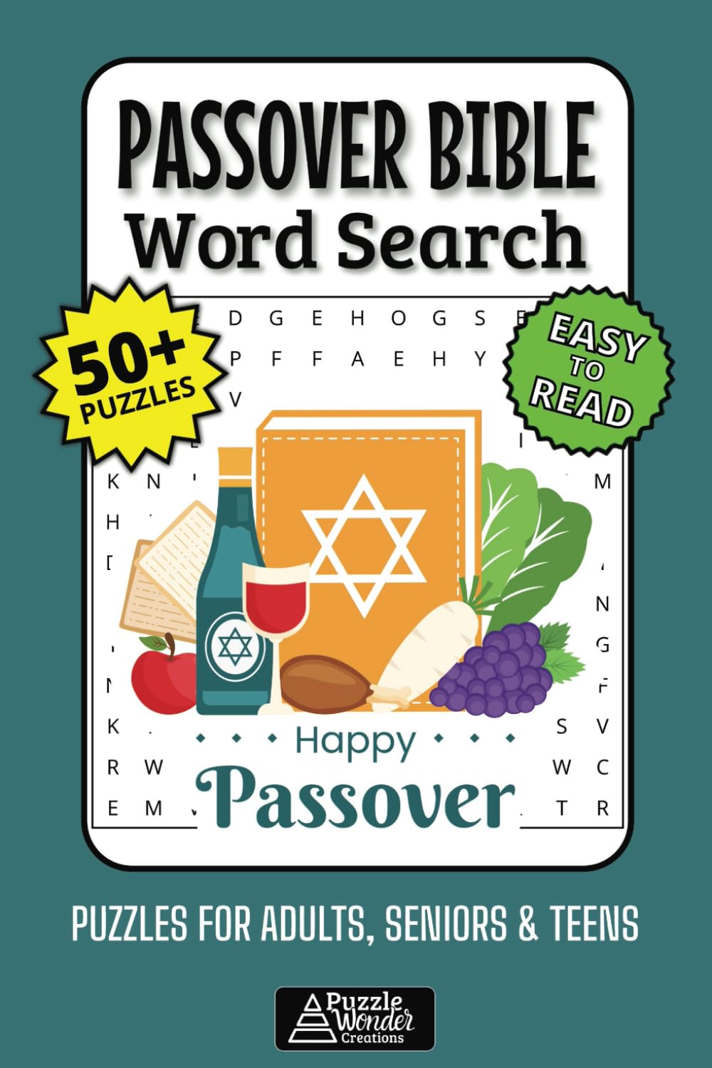 Passover Bible Word Search Puzzle Book: Explore Exodus & Jewish Traditions!
