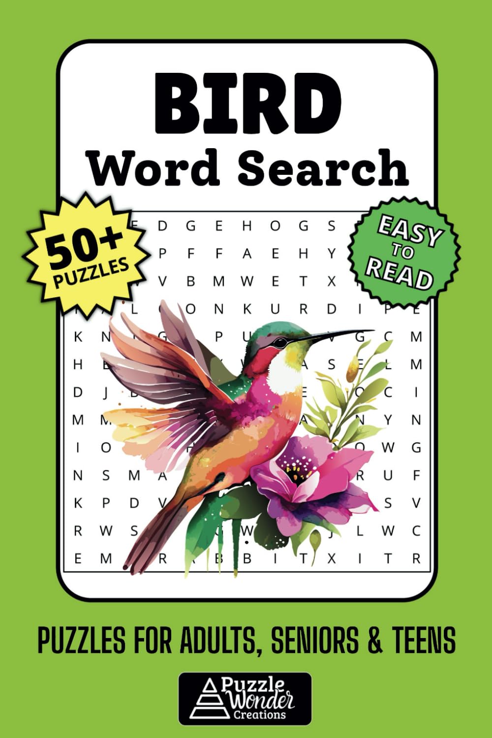 Bird Word Search Puzzle Book: Fun Easy-to-Read Puzzles About Birds, Watching & Nature! ???