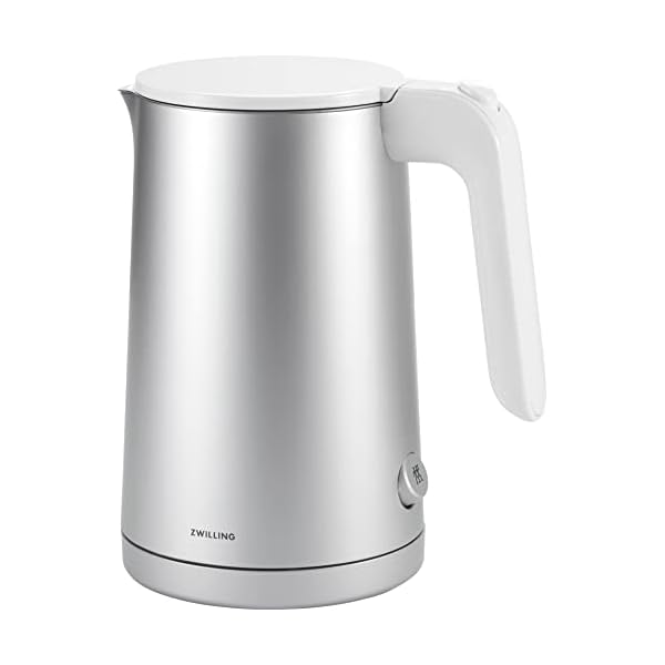 Zwilling enfinigy cool touch 1 liter electric kettle cordless tea kettle hot water silver  urban country home decor