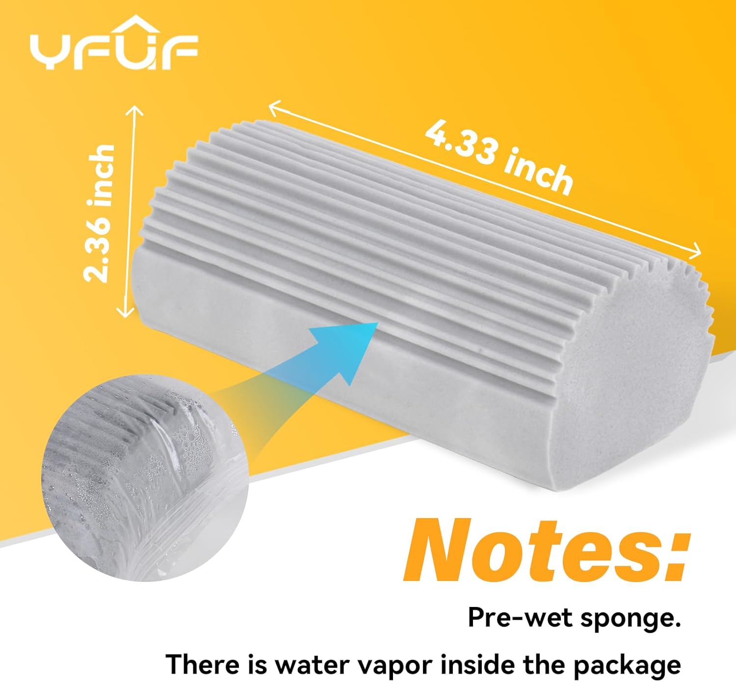 2-Pack Damp Clean Duster Sponge