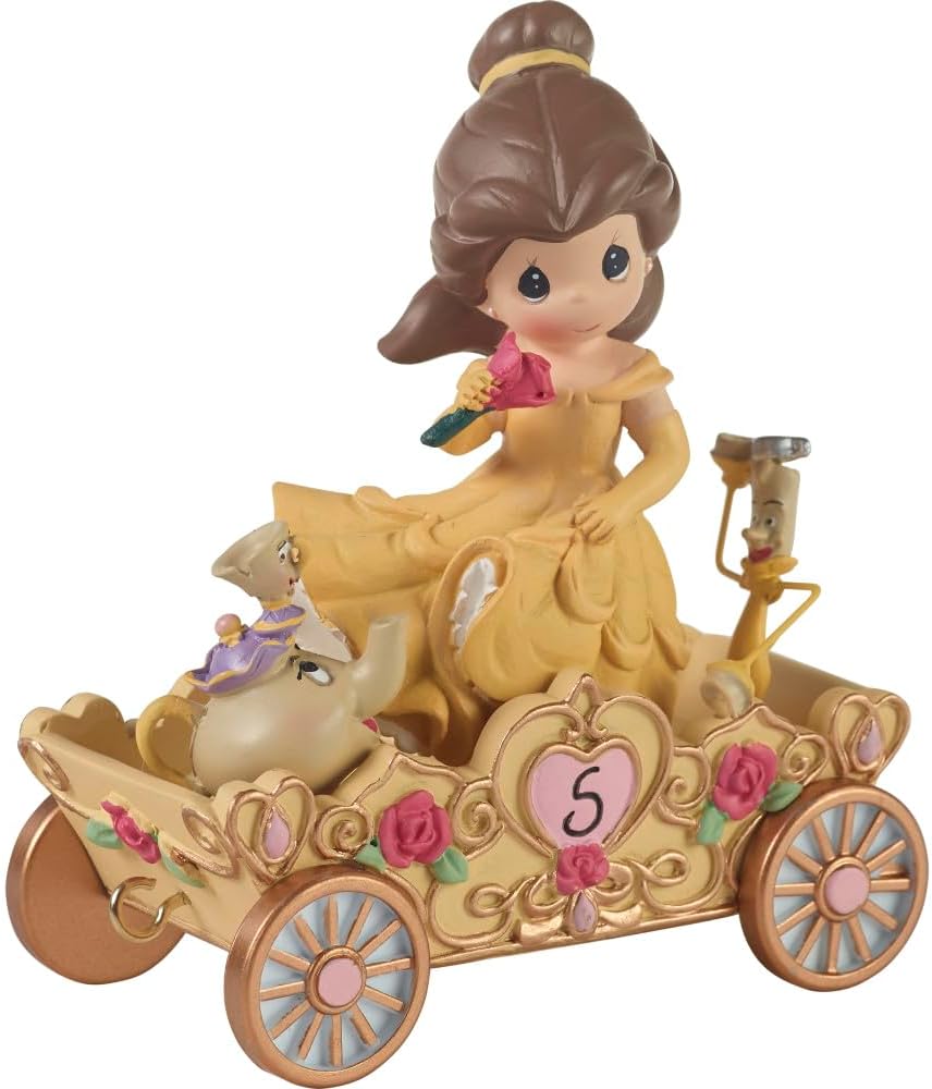 Belle age 5 birthday figurine