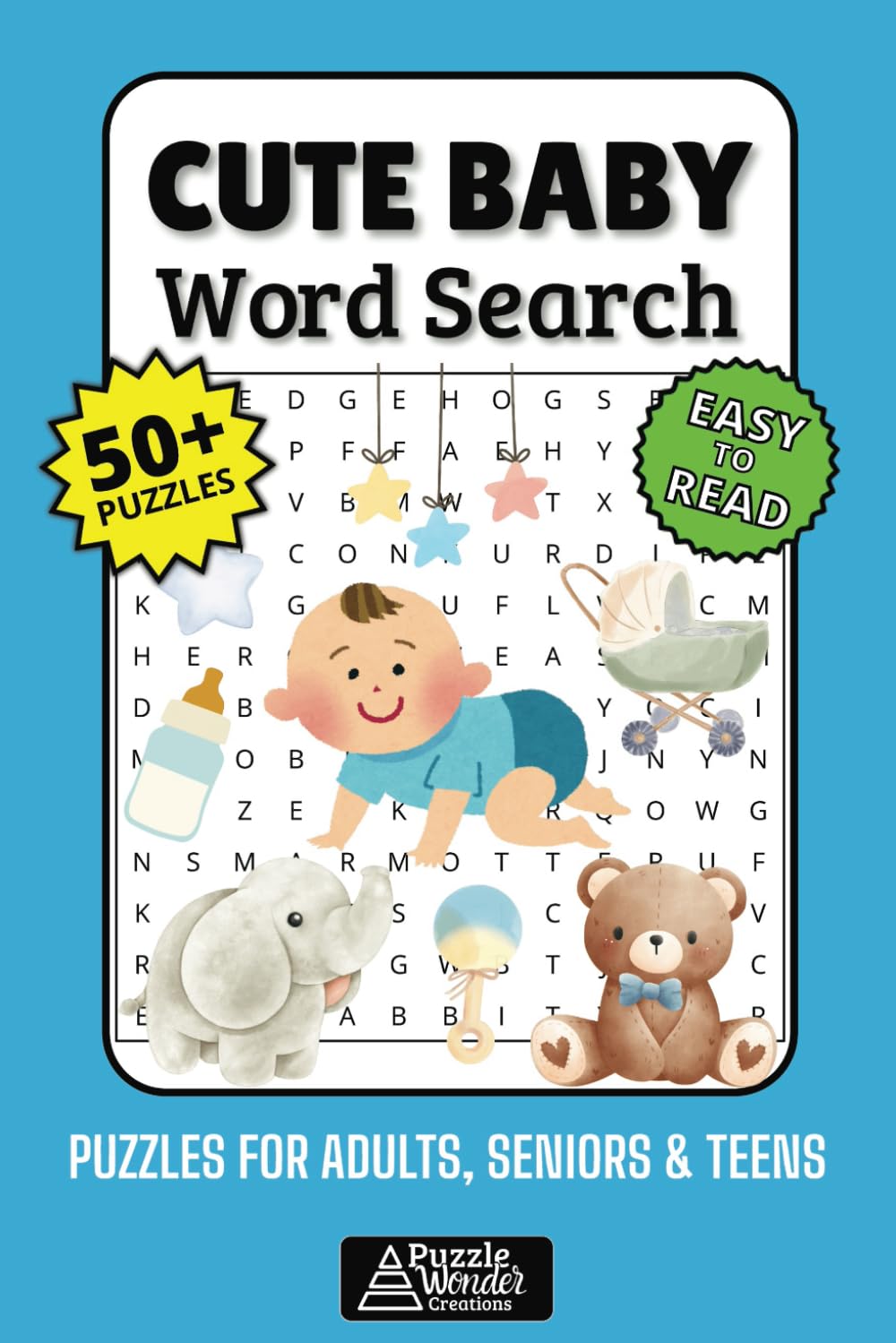 Cute Baby Word Search Puzzle Book: Adorable Easy-to-Read Puzzles for New Parents & Grandparents! ???