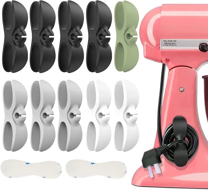 Cord Organizer for Appliances, 10 Pack Cord Wrapper for Appliances, Kitchen Appliance Cord Organizer Holder for Storage Home Appliances Cord Hider (10 Pack)