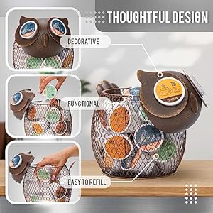   Made-Easy-Kit-Coffee-Pod-Organizer-Home-Coffee-Bar-Functional-Decor-Cafe-Station-Countertop-Storage-Accessories-Sea-Turtle