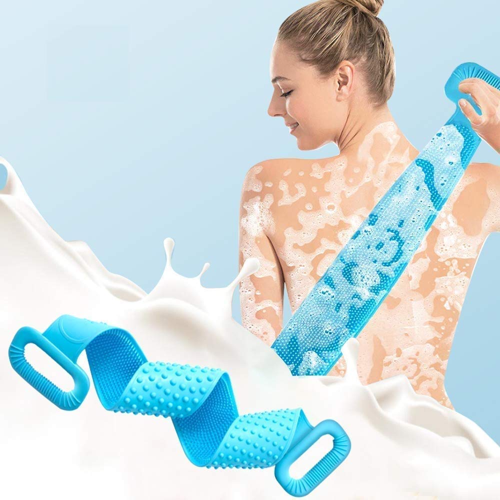 Silicone Body Massage Bath Brush & Scrubber with Soap Dispenser how to use