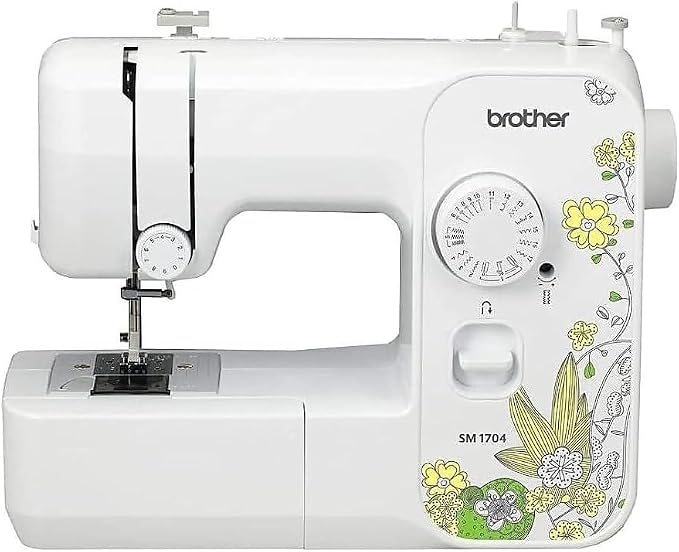 Brother SM1704 Sewing Machine, 7.6" x 17.25" x 13.8", White