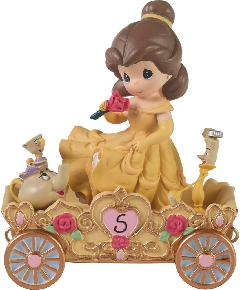 Belle age 5 birthday figurine