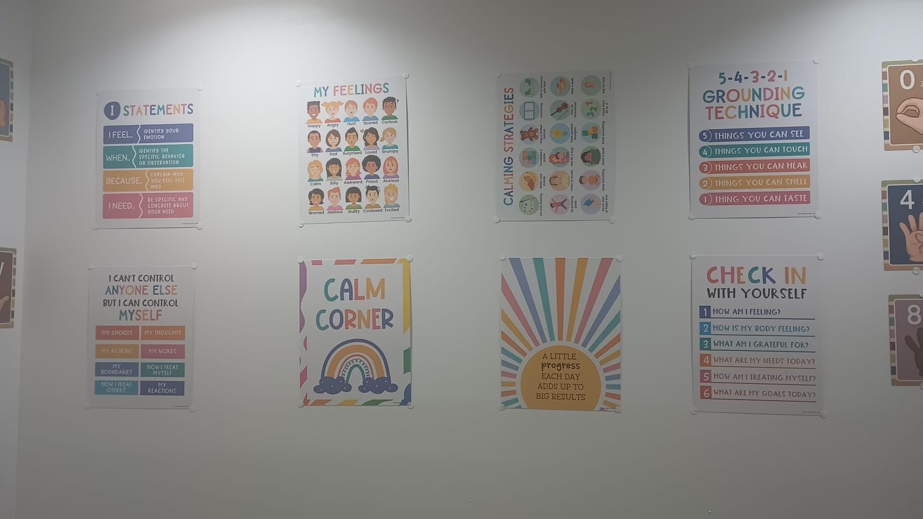 Calm Down Corner Posters