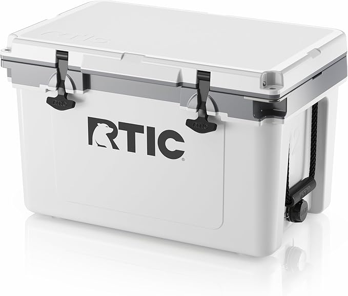 RTIC Ultra-Light 32 Quart Hard Cooler Insulated Portable Ice Chest Box for Drink, Beverage, Beach, Camping, Picnic, Fishing, Boat, Barbecue, 30% Lighter Than Rotomolded Coolers