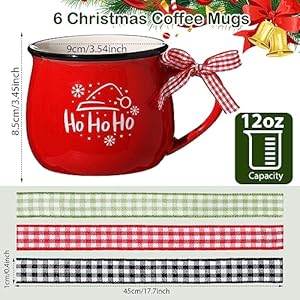 Sawysinechristmascoffeemugssetof612ozceramicmuggiftholidayhotcocoaformomwomanfamilyfriendfarmhousetieredtraydecorbar Urban Country Home Decor Sawysine christmas coffee mugs set of 6 12 oz ceramic mug gift holiday hot cocoa for mom woman family friend farmhouse tiered tray decor bar urban country home decor