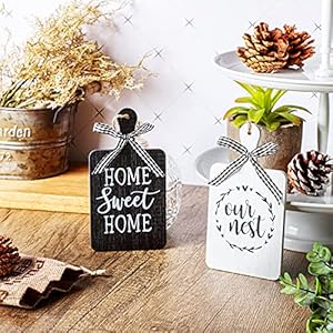 2 Pieces Farmhouse Tiered Tray Decor Home Wood Sign Our Nest Cutting Board Sign Farmhouse Wood Hanging Wall Art Sign Rustic Wood Sign for Home Dining Living Room Bar Cafe Decoration 2 Pieces Farmhouse Tiered Tray Decor Home Wood Sign Our Nest Cutting Board Sign Farmhouse Wood Hanging Wall Art Sign Rustic Wood Sign for Home Dining Living Room Bar Cafe Decoration