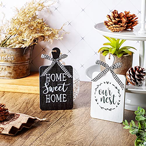 2-Pieces-Farmhouse-Tiered-Tray-Decor-Home-Wood-Sign-Our-Nest-Cutting-Board-Sign-Farmhouse-Wood-Hanging-Wall-Art-Sign-Rustic-Wood-Sign-for-Home-Dining-Living-Room-Bar-Cafe-Decoration 2 Pieces Farmhouse Tiered Tray Decor Home Wood Sign Our Nest Cutting Board Sign Farmhouse Wood Hanging Wall Art Sign Rustic Wood Sign for Home Dining Living Room Bar Cafe Decoration