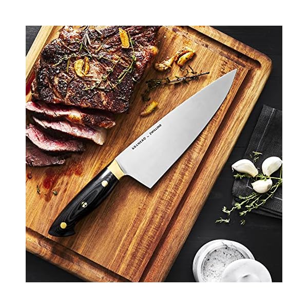 Kramer by zwilling euroline carbon collection 20 8 inch chefs knife  urban country home decor