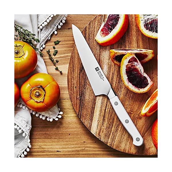 Zwilling pro le blanc 55 inch fine edge prep knife razor sharp blade white polymer handle made in germany  urban country home decor