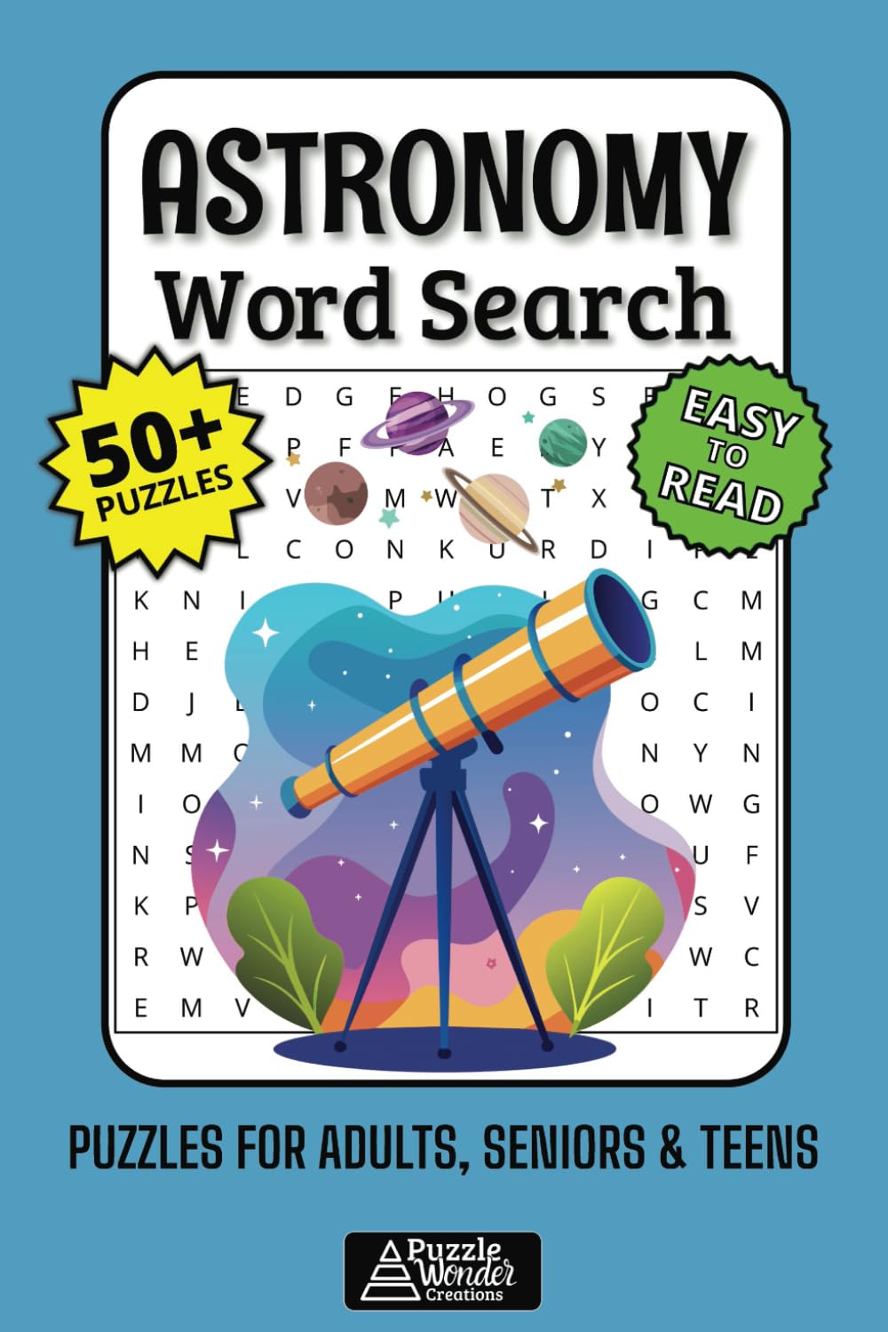 Astronomy Word Search Puzzle Book: Explore Planets, Stars & Galaxies! (Easy-to-Read Fun!) ????