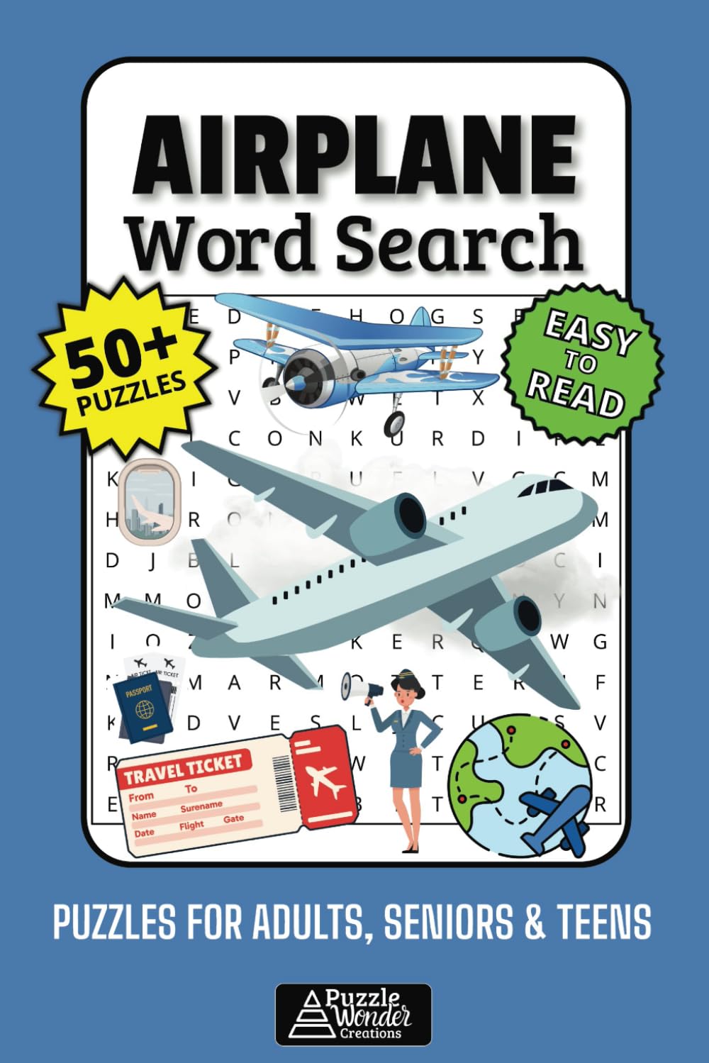 Airplane Word Search Puzzle Book: Fun Aviation Puzzles for All Ages! ???? Airplane Word Search Puzzle Book: Fun Aviation Puzzles for All Ages! ????