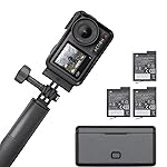 DJI Osmo Action 4 Adventure Combo-4K/120Fps Waterproof Action Digital Camera with A 1/1.3-Inch Sensor,10-Bit&D-Log M Color Performance,Up to 7.5H with 3Batteries,OutdoorCamera