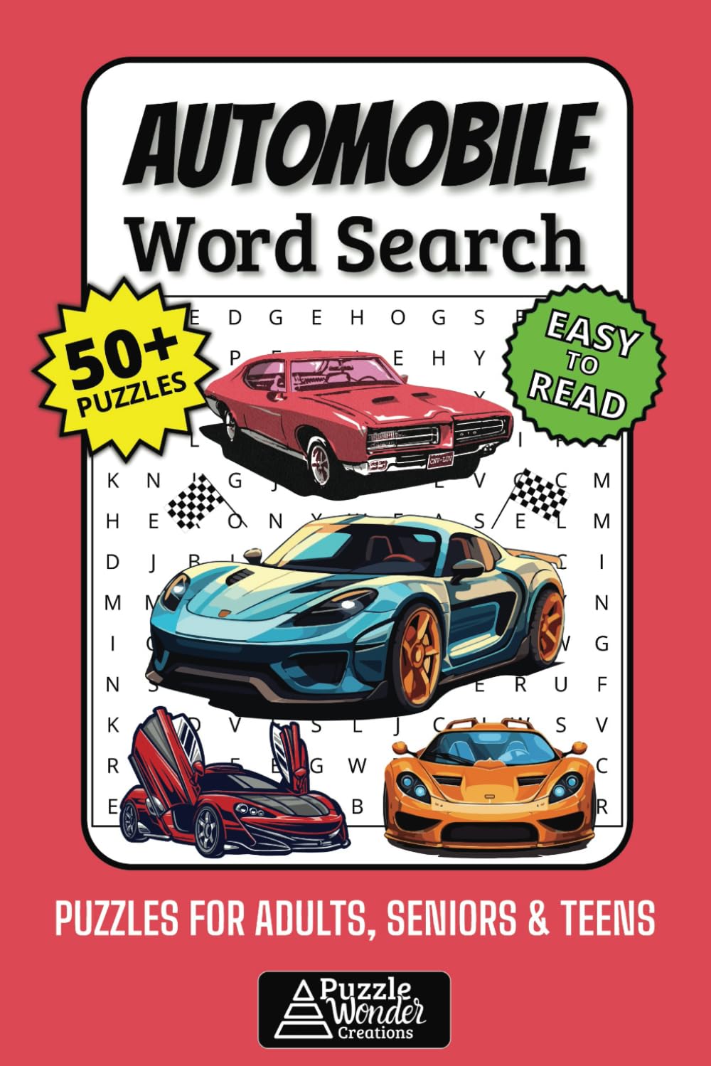 Automobile Word Search Puzzle Book: Fun Car Puzzles, Classic Cars & More! 🏁📖