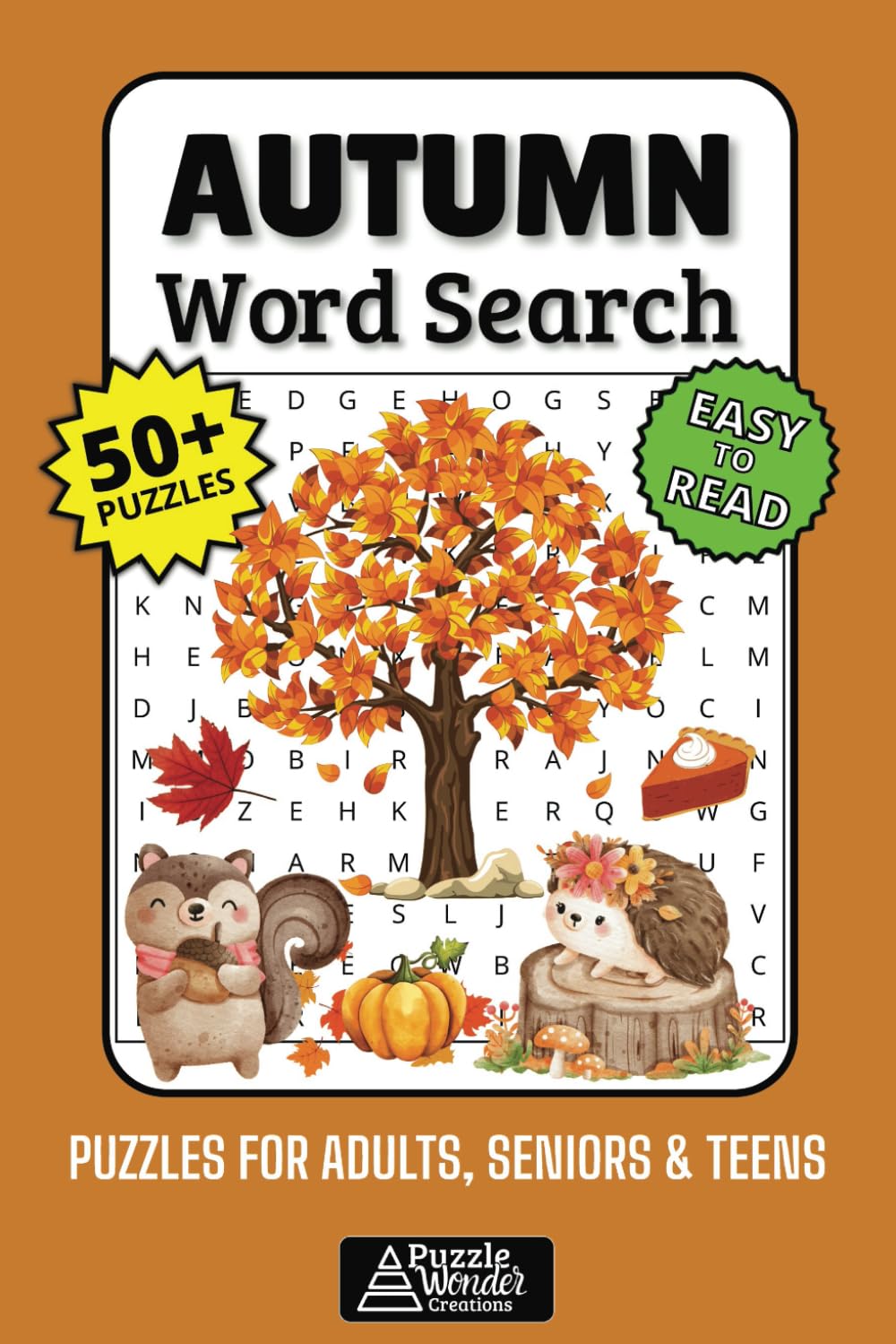 Autumn Word Search Puzzle Book: Cozy Fall Fun, Thanksgiving & More! (Easy-to-Read!) 🍂🥧