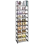 OYREL Shoe Rack, Sturdy Metal Shoe Rack Organizer,Narrow Shoe Rack,Shoe Racks for Closets,Shoes Rack,Shoe Stand,Shoe Shelf