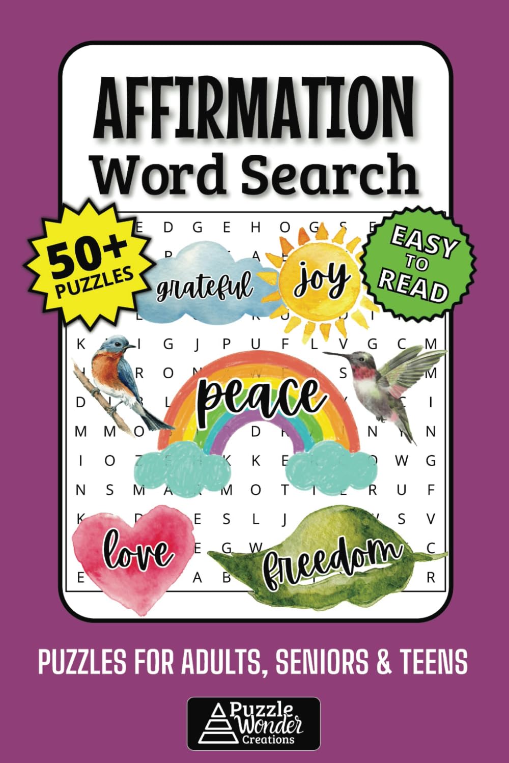 Affirmation Word Search Puzzle Book: Find Positive Words & Feel Great! ???