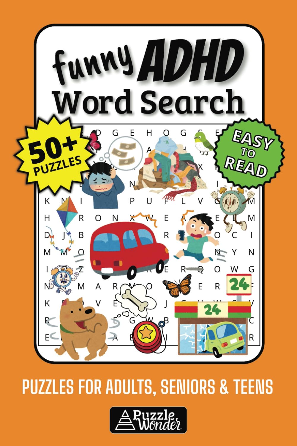 Funny ADHD Word Search Puzzle Book: Relatable Chaos & Brainy Humor Puzzles! ???
