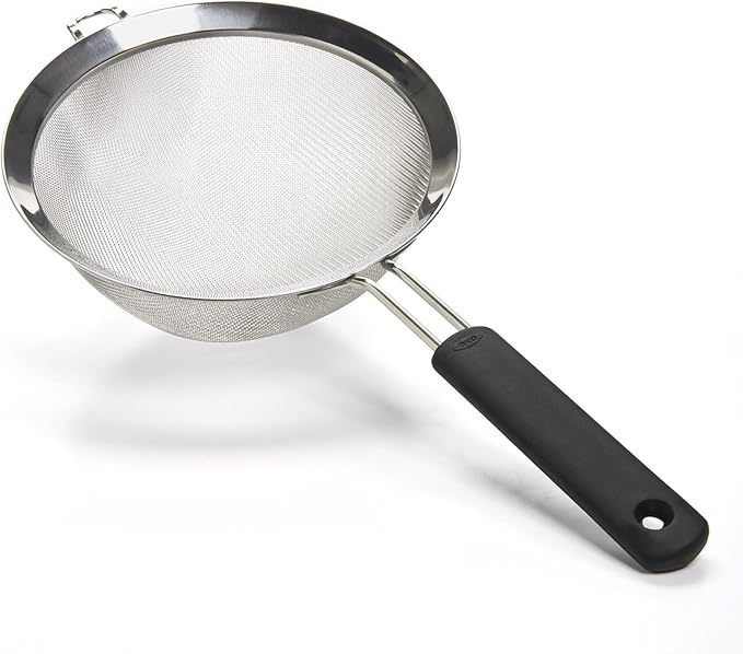 8-Inch Double Rod Strainer, Black