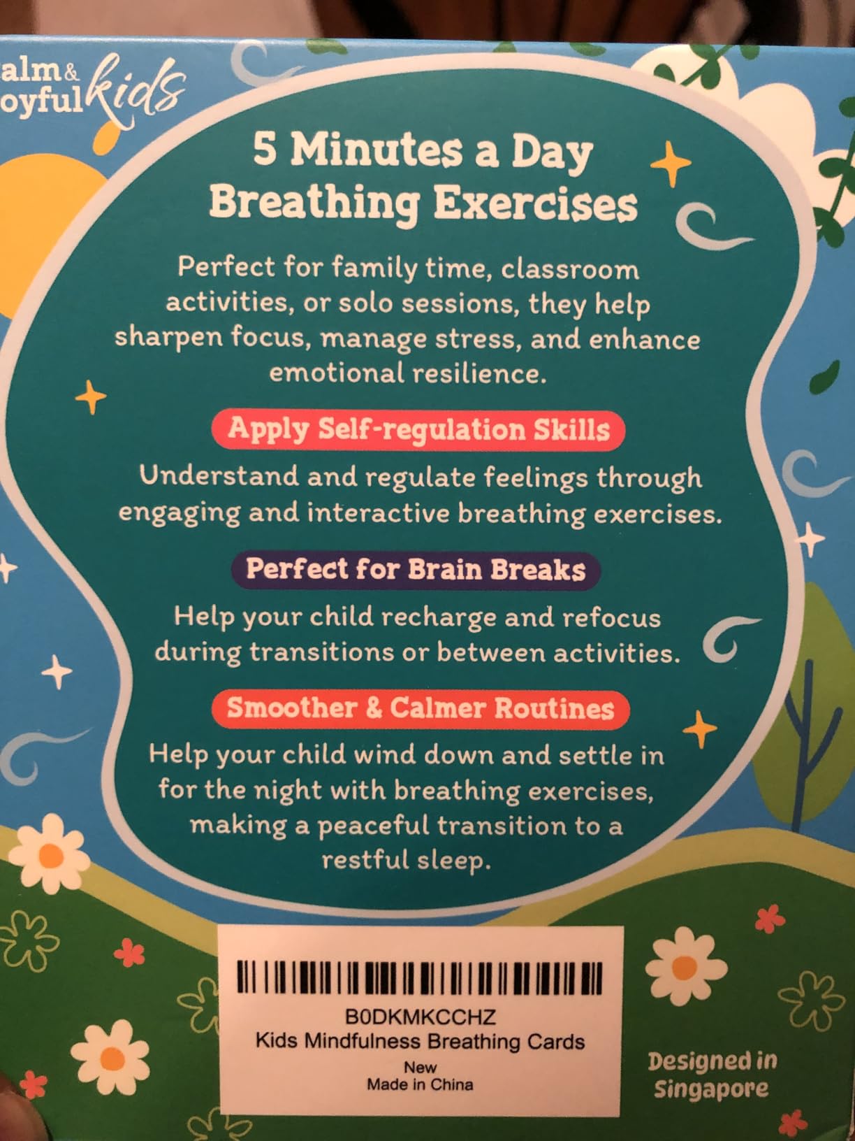 5 Minutes a Day Breathing Cards for Kids